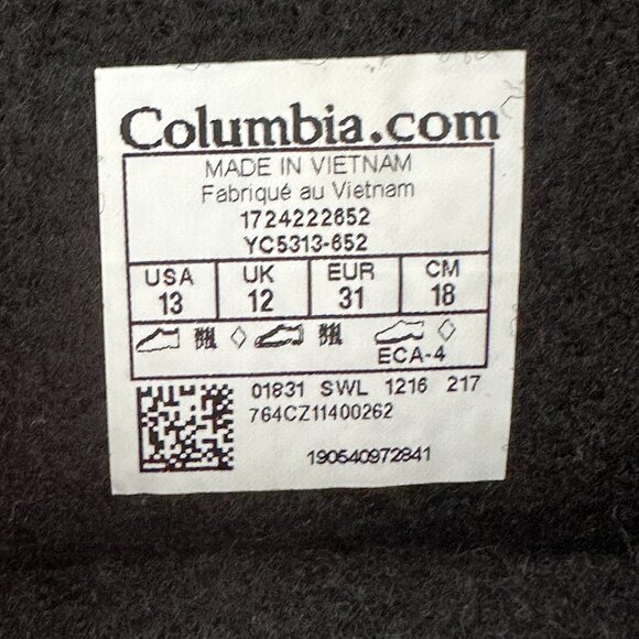 Columbia Twin Tundra Kid Size 13 US (5-6.5 Y ) Waterproof Winter Snow Boot Pink - Picture 7 of 9